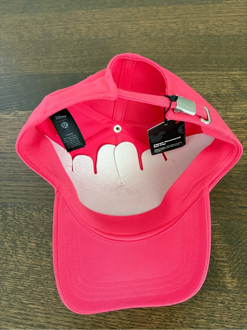 NWT LuLuLemon Hot Pink Mickey Disney Baseball Cap